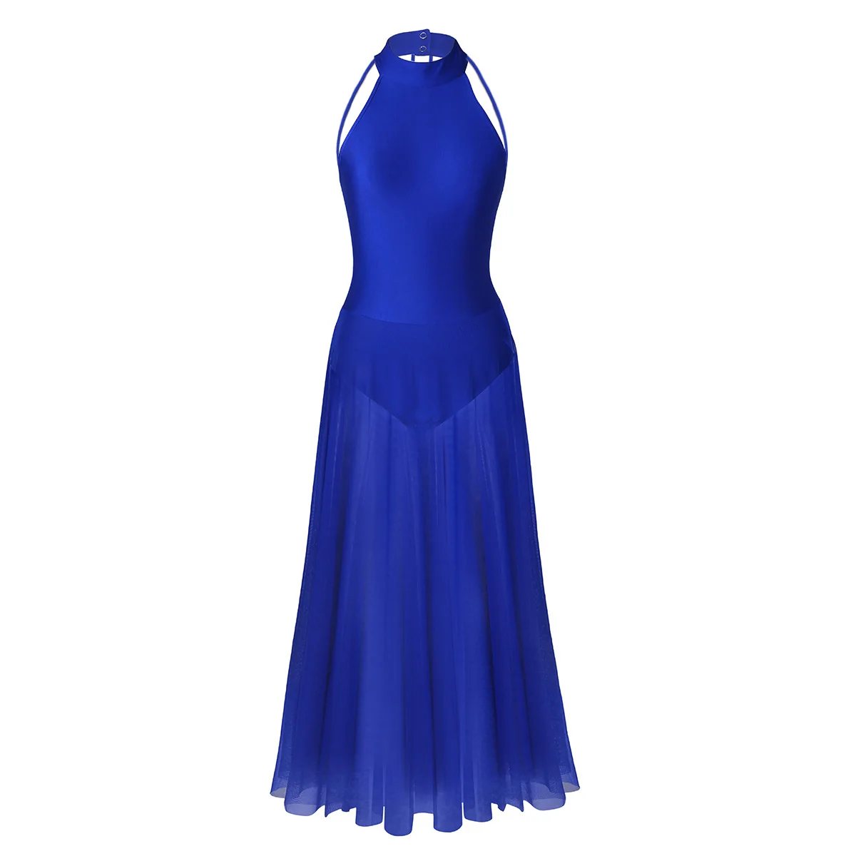 Женское боди без рукавов с ложным горлом балетное платье для выступлений и