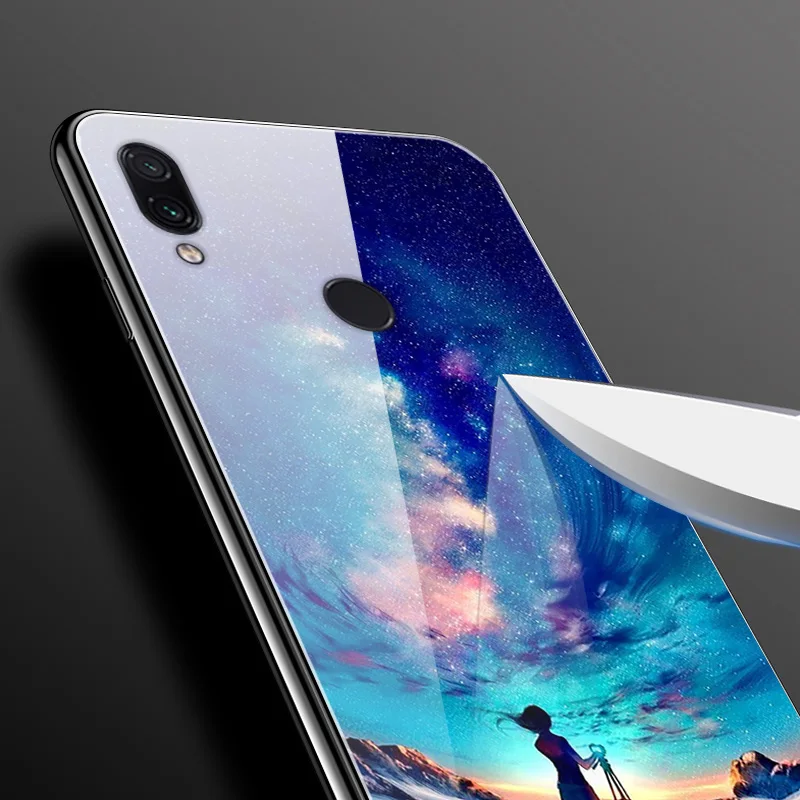 Чехол для Redmi 6A, чехол для Xiaomi Redmi 6A, 5,45 '', стеклянный Жесткий Чехол для задней панели, для Xiaomi Redmi 6A 6 A, чехол для Redmi A6, мягкий бампер с принтом