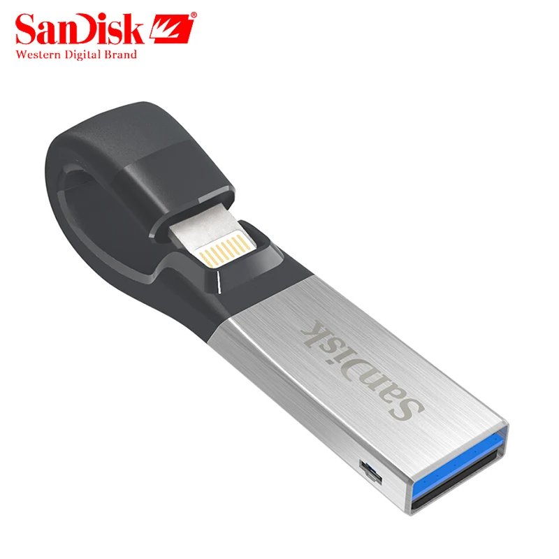 Sandisk USB флэш-накопитель 32 Гб 64 Гб для iPhone 7 7 Plus 6 5 5S Lightning/hdmi металлический флэш-накопитель u-диск для IOS 8,2 Flash memory stick 128
