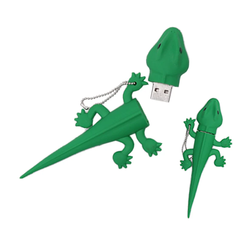 флешка мультфильма gecko USB флэш - накопитель в 128 ГБ 64 карта памяти мини-компьютер gfit