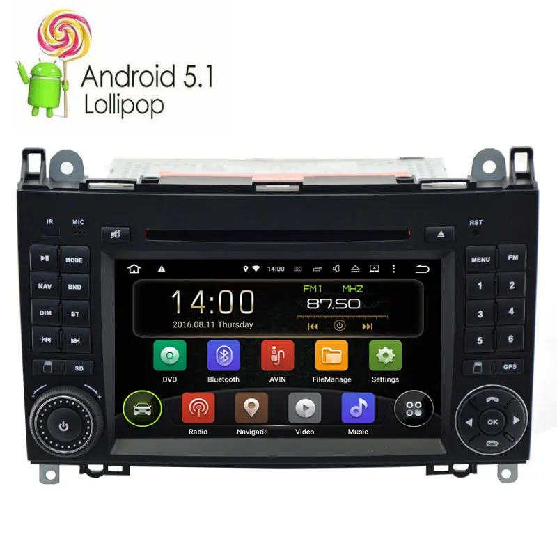 Система Android 9 0 автомобильный DVD-плеер для Mercedes/Benz/Sprinter/W209/W169/B200/A-class/W169/B-class/W245/B170 с