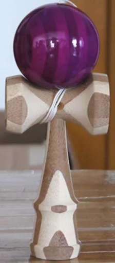 Серый Профессиональные 18,5 см Бамбуковые ПУ краски деревянные шары Kendama умелые Jumbo Kendama струны на открытом воздухе жонглировать игры мяч игрушки для подарков - Цвет: Серый
