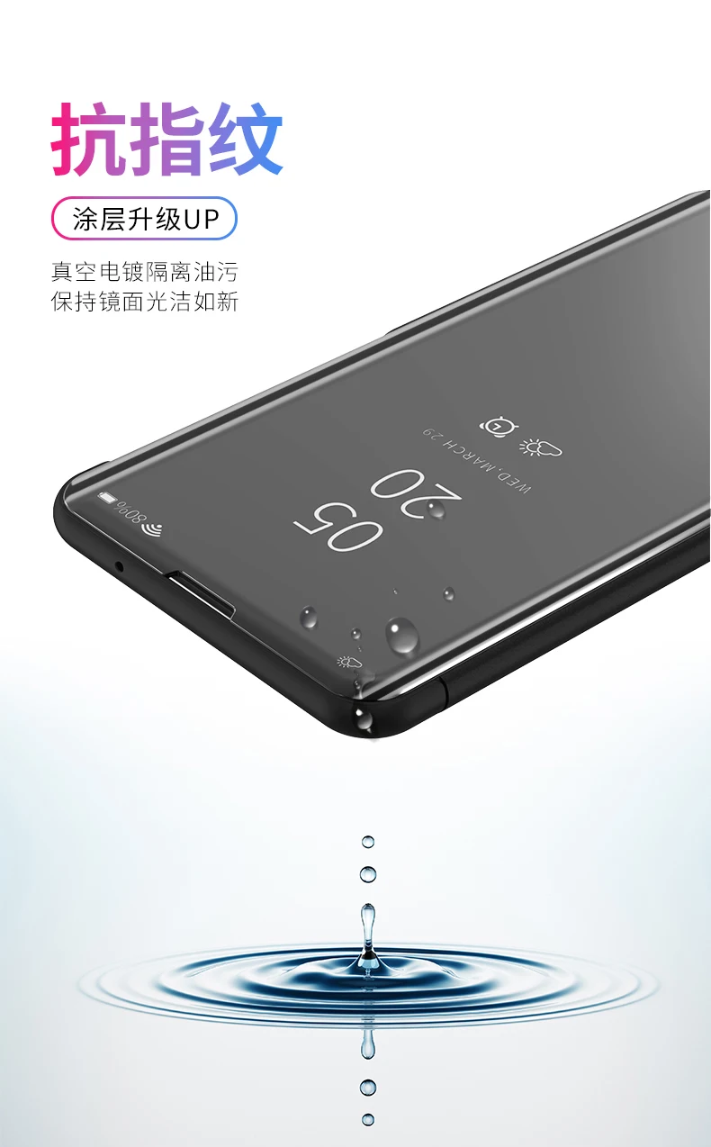 Для Xiaomi Redmi Note 7 Чехол роскошное умное зеркало вид кожаный флип-чехол подставка чехол для Redmi Note 7 Note7 чехол для телефона