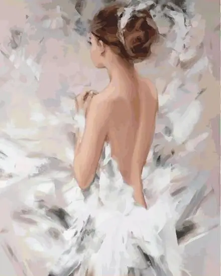 

Cioioil-T1024 красивый женский задний Фото Набор для раскрашивания по номерам на холсте настенные картинки для гостиной домашний декор