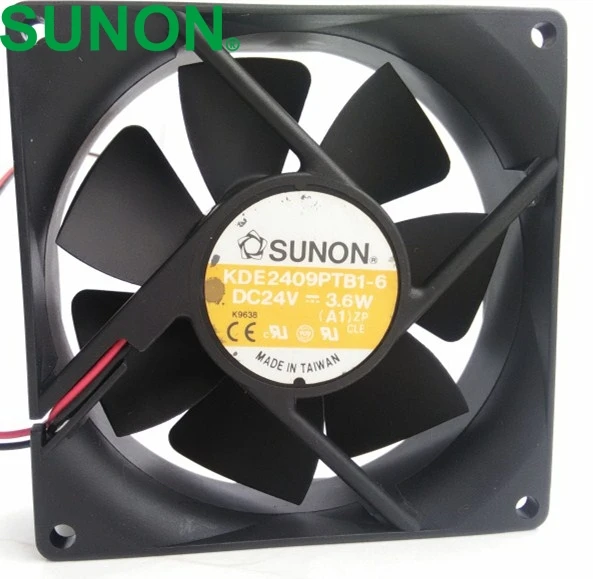 1pcs KDE2409PTB1-6 90mm 9225 DC 24V 3.6W 2wrie cpu cooler heatsink axial Cooling Fan 9025 90x90x25mm for SUNON