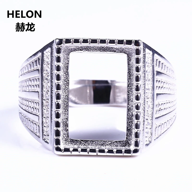 Кольцо из серебра 925 пробы с кабошоном 10 х14 мм|semi mount ring|wedding ring mountssetting |