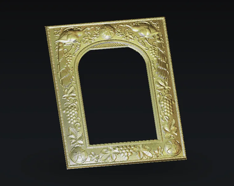 

3d model special shape fashion frame relief for cnc machine in STL file format F122