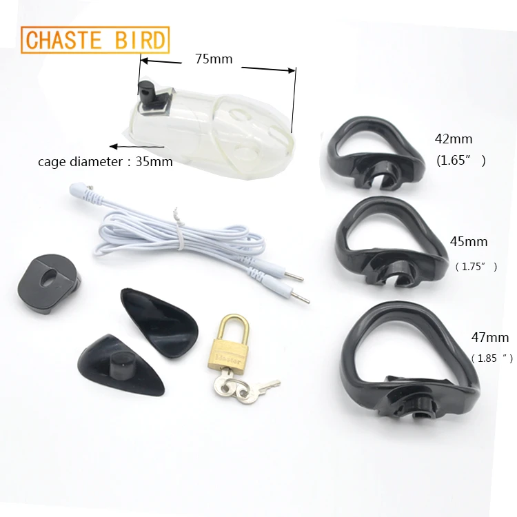 Мужское устройство целомудрия Chaste Bird из поликарбоната Новое поступление на