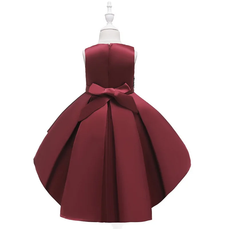 

Girls Princess Embroidery Flower Swallowtail Tutu Dress Prom Party Dresses Children's day Wedding Birthday Clothes Tulle Dress