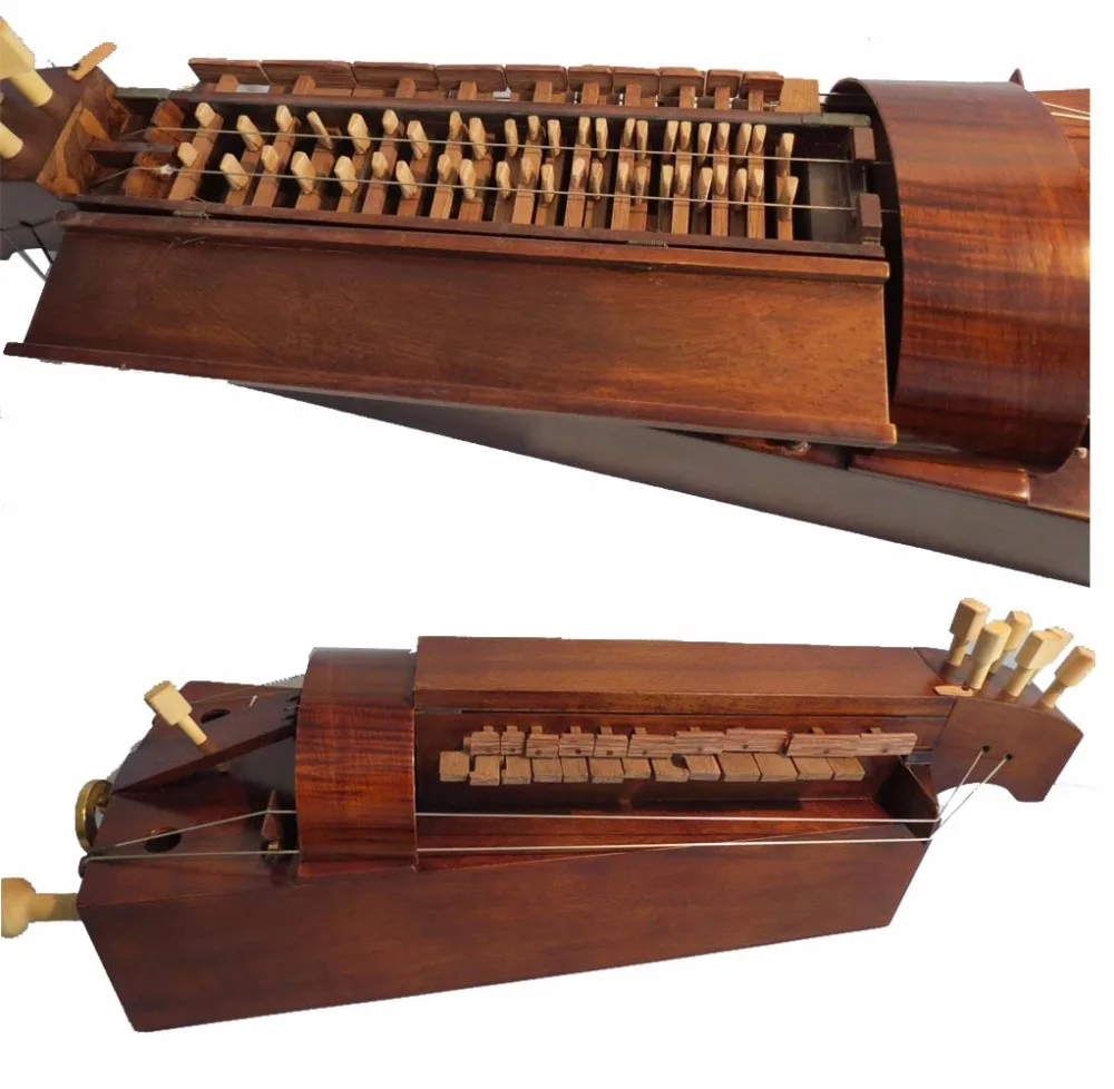 Ручная работа 6 струн 24 клавиши Hurdy гурди, кленовое дерево