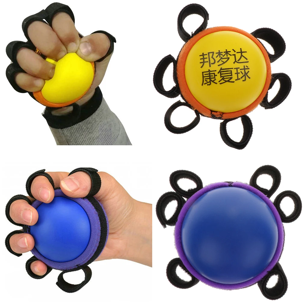 

Portable Hand Therapi Grip Ball for Stress, Finger Exerciser Stretcher, Grip Strength Trainer, Arthritis Relief for Adults Kids