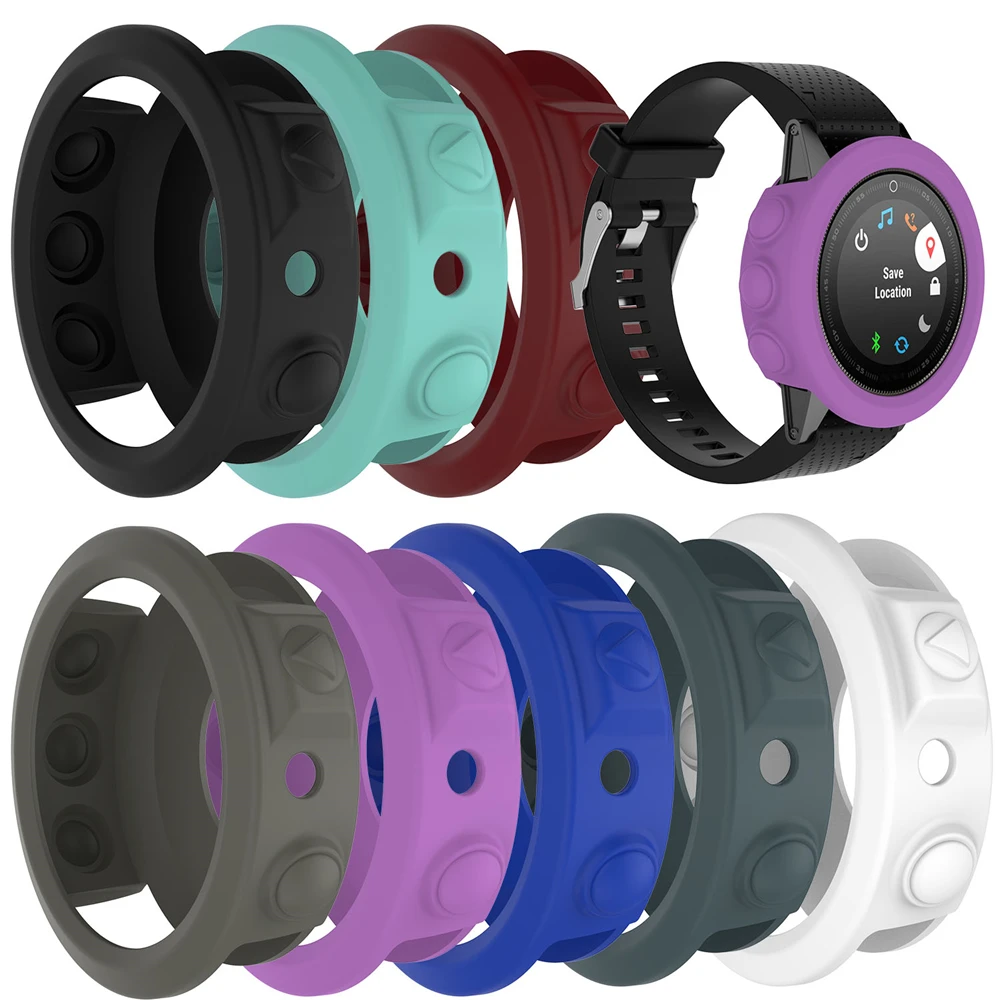 Силиконовый защитный чехол премиум класса для смарт часов Garmin Fenix 5 5S
