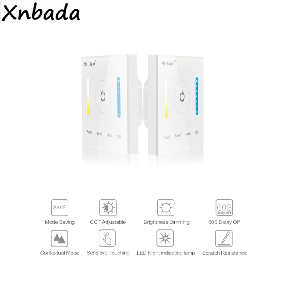 Умная панель управления светодиодными лентами Milight MiBoxer P2 с яркостью и цветовой