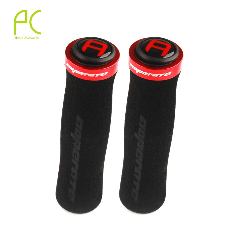 RED PCycling Arc велосипедные эргономичные Запираемые ручки для велосипеда MTB дорожный складной велосипед мягкий удобный нескользящий губчатый пенный захват - Цвет: RED