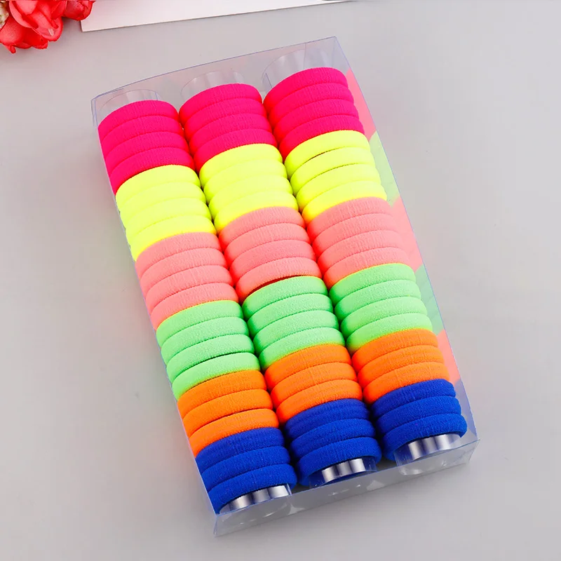 Mix Colors 2 66 шт./лот 3 см красочные нейлоновые кольца для девочек резинки для волос аксессуары для волос детские резиновые ленты эластичные повязки на голову - Цвет: Mix Colors 2