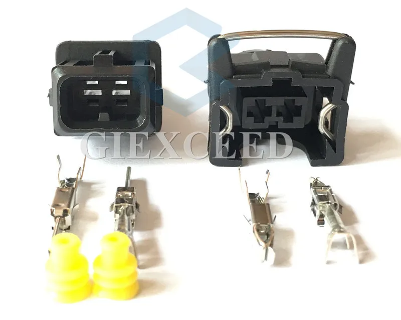2 комплекта 2 Pin 3,5 мм 827551-3/828657-3 106462-1 EV1 стиль автомобильный топливный инжектор тип автомобильный разъем для VW Audi
