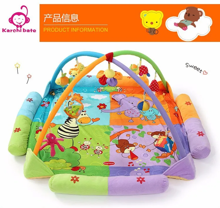 Фирменные игровые коврики для новорожденных музыкальный коврик игр младенцев