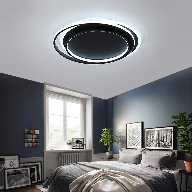 LICAN Lustre Потолочная люстра для гостиной, спальни, круглый светодиодный светильник для дома, спальни