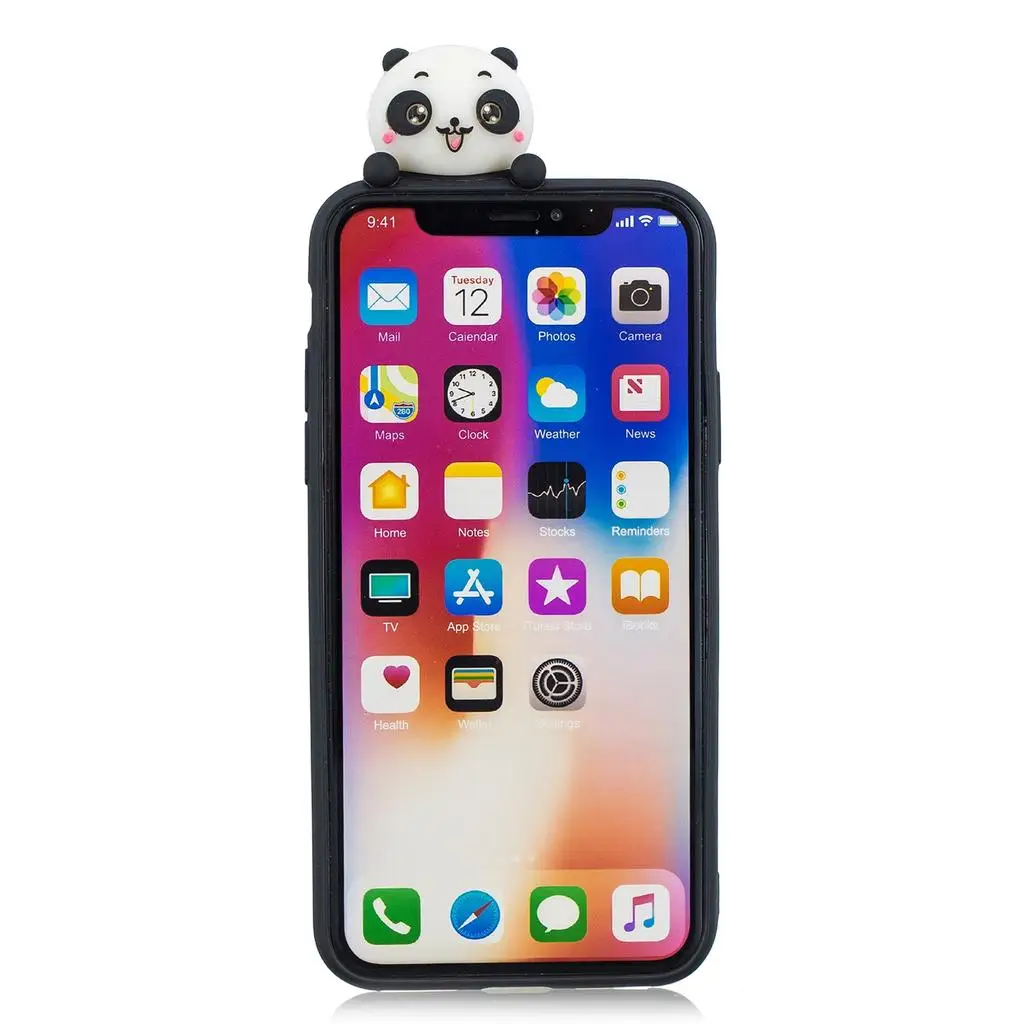 Силиконовый чехол с милым мультяшным 3D пандой для Samsung Galaxy S7 S8 S9 A3 A5 J3 J5 J7 2017 EU A8 A6 Plus