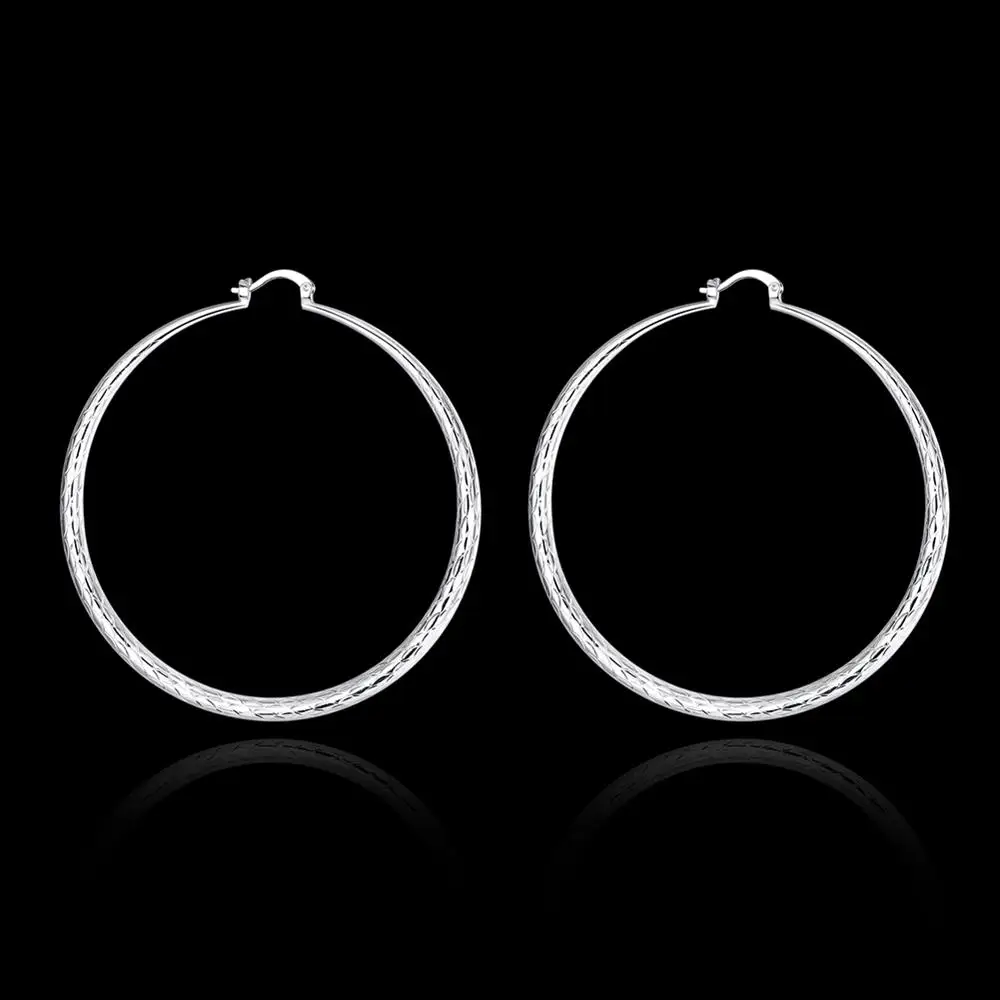 Женские серьги кольца aros anneau oreille с волнистыми линиями разные линии на