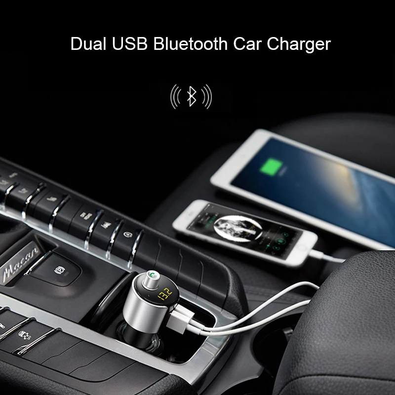 Беспроводной Bluetooth Автомобильный fm-трансмиттер аудио Aux модулятор Hands-free Car Kit