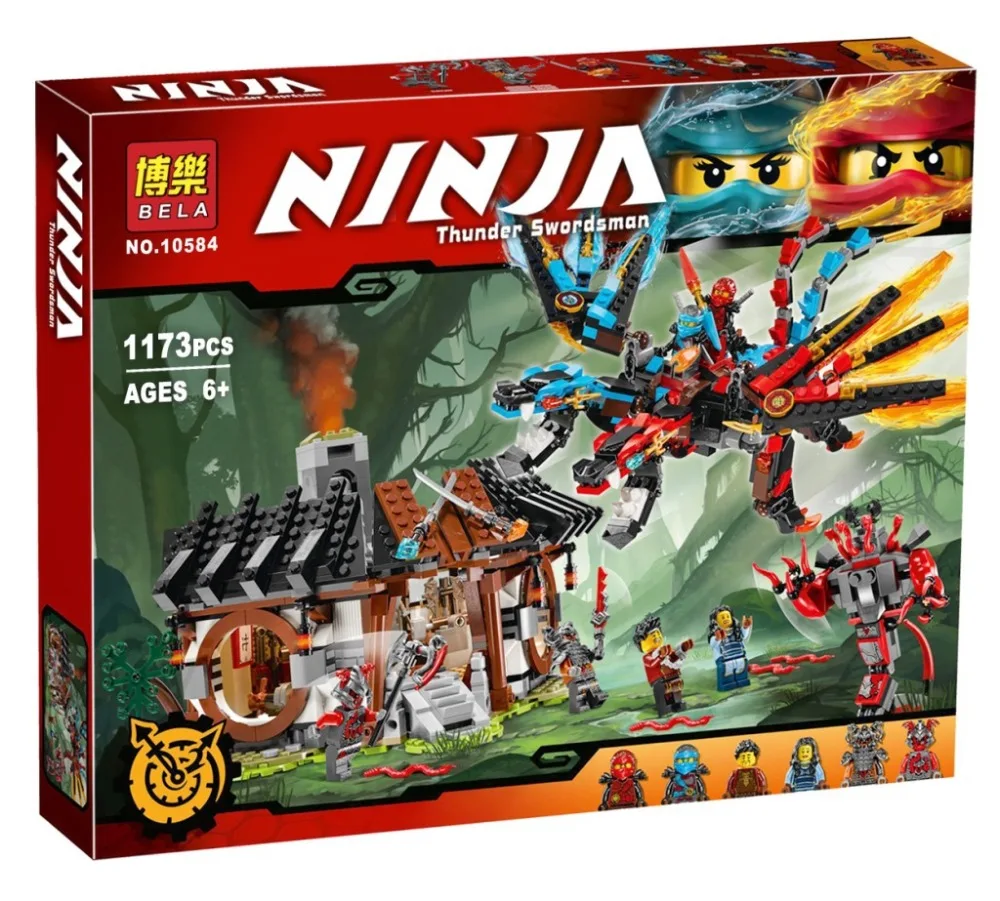 2017 NUEVOS Juguetes Dragon de Forjar Ninja 10584 Modelo совместимый с Ladrillos Bloques Construccion | Игрушки и хобби