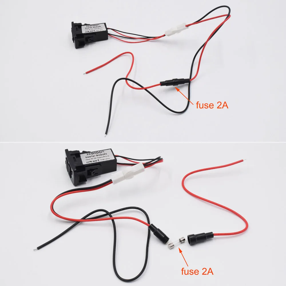 XCGaoon Специальный 5V 2.1A 2 USB разъем автомобильное зарядное устройство для SUZUKI DC