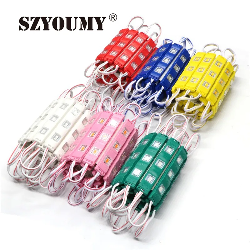 SZYOUMY 500 шт. SMD 5730 LED 3 Led s световой модуль с инжекционным квадратным объективом