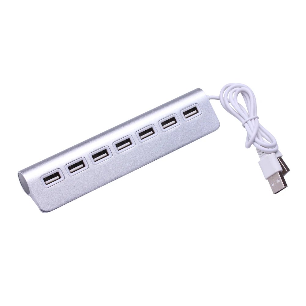 Aluminum Alloy High Speed 7 Ports USB 2.0 HUB Adapter Transfer Speeds Up to 480Mbps Mini Hub For Apple Mac PC Laptop | Компьютеры и