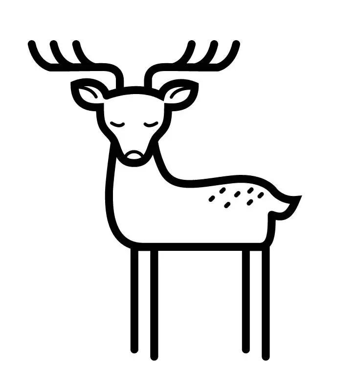 

Deer Shirt - Rein Deer Tshirt Unisex Shirt or Womans Tshirt Mens Gift Mountain Wilderness Animal Cute Graphic Pocket-D188