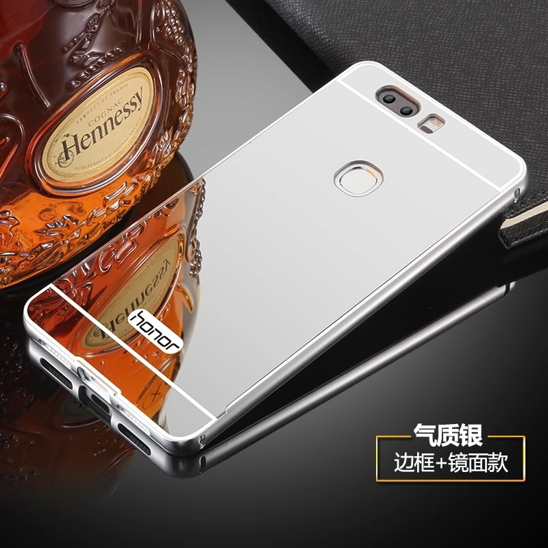 Роскошный зеркальный чехол для Huawei Honor 7C металлическая алюминиевая рамка 5 7 дюйма