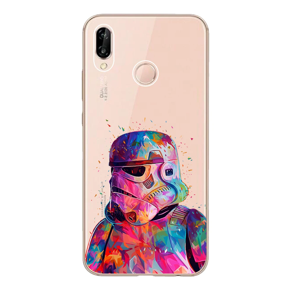Для Huawei P20 Lite чехол 5 84 &quotМягкий ТПУ силиконовый Nova 3e Coque WALL-E Звездные войны Warrior Funda
