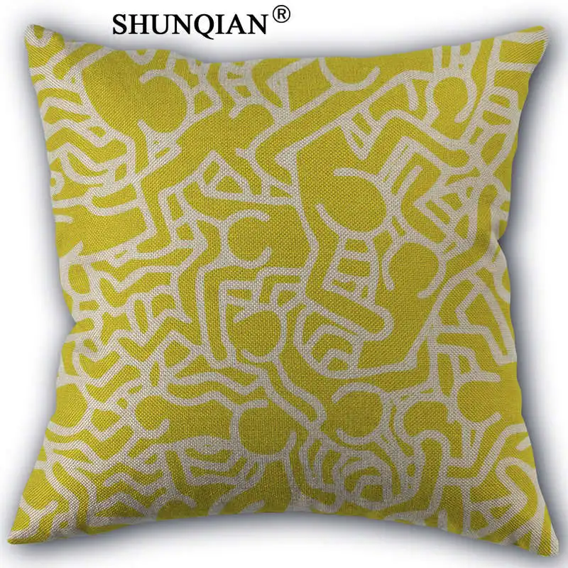 Pillow case WJY421 Кит Харинг Наволочка на заказ хлопковые наволочки декоративная красота домашний интерьер индивидуальные подушки - Цвет: Pillow case