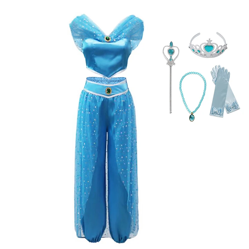 VOGUEON аристократический фантастический детский топ и брюки с блестками для