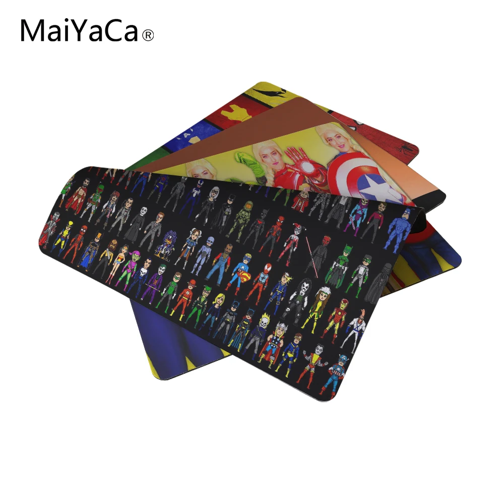 MaiYaCa супергероев Размер коврика для компьютерной мыши 18*22 см, 25*29 см Мышь коврики