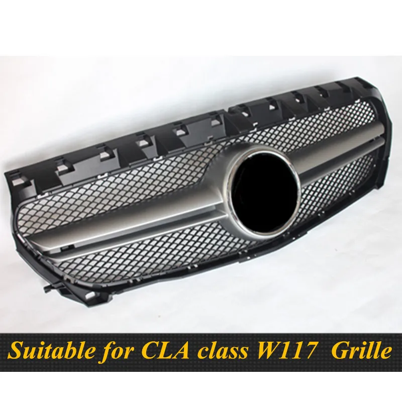 Передняя решетка подходящая для Mercedes Benz CLA class W117 Алмазная CLA200 CLA250 CLA45 2013 15 2018 + без