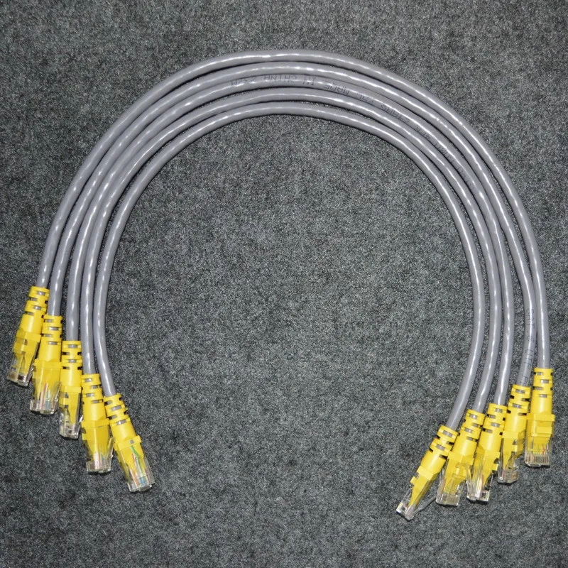 Кабель Ethernet CAT6 длиной 0 5 м 100 шт. в партии сетевой кабель RJ45 позолоченная медная