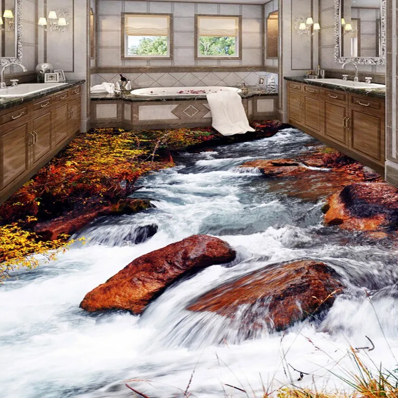 3D наклейки для пола водостойкие обои|wallpaper mural|waterfall wallpaperpapel de parede |