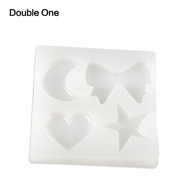 Луна Звезда Сердце Галстук бабочка 4 формы ювелирные изделия силиконовая смола
