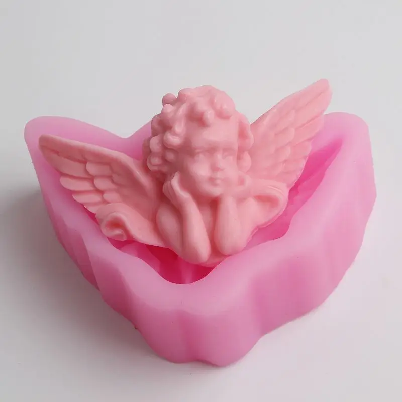 3D Ангел формы силиконовые DIY гипс ароматерапия ремесло плесень Инструменты для