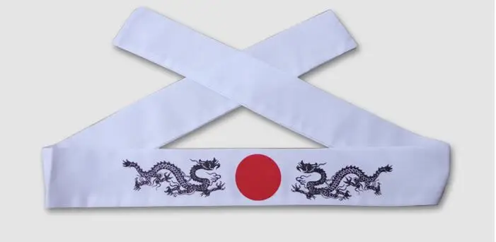 Dragon Продвижение-японский стиль Ресторан Суши бар шеф-повара/повара повязки, суши/Сашими повара повязки ниндзя белый - Цвет: Dragon