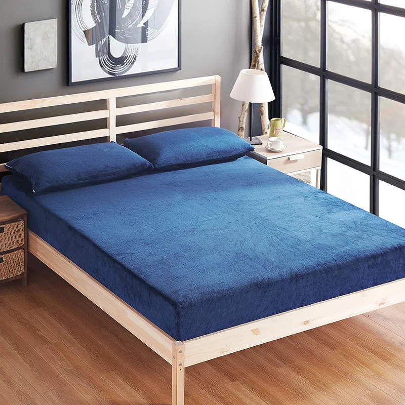 1 шт. покрывало из полиэстера и фланели однотонный плюшевый Комплект постельного
