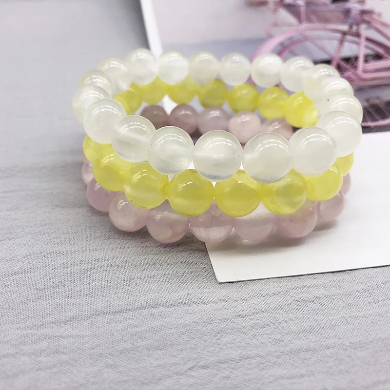 2018 Pulsera Piedra Натуральный Камень Стрейч Эластичные стекло agat амулет с хрустальной