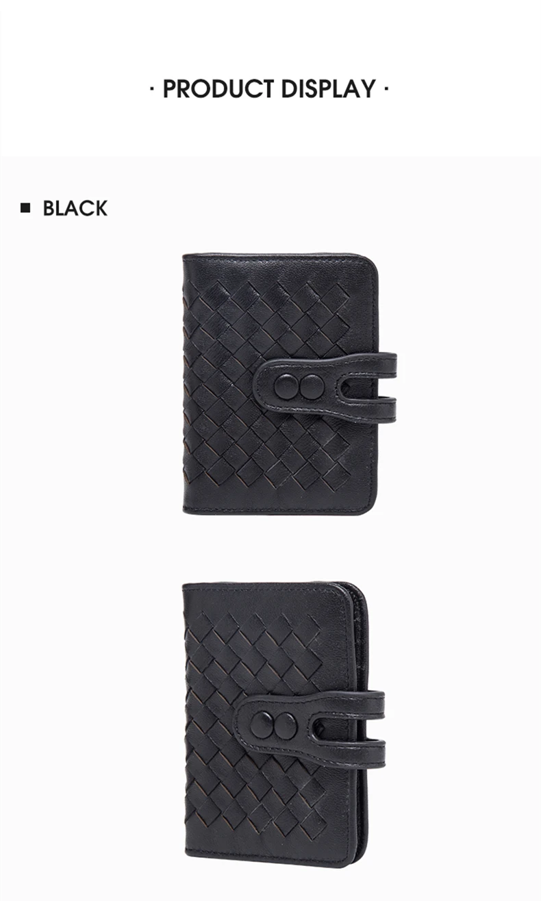 BISON DENIM, Воловья кожа, женские кошельки, на застежке, держатель для карт, кошелек, плетение, дизайн, portefeuille femme N9313