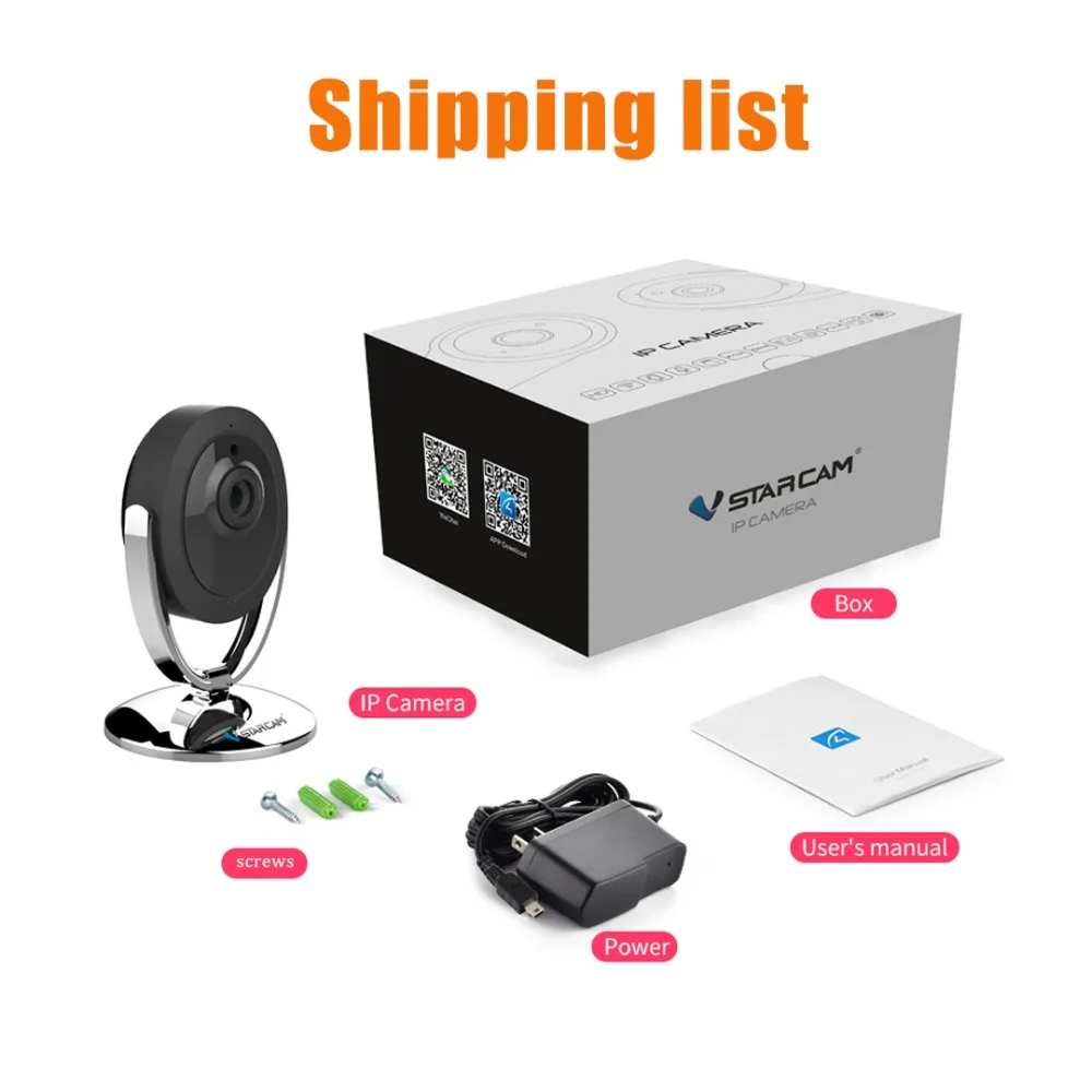 VStarcam 720P IP камера беспроводная 2 4G Wifi ИК Ночное Видение Сигнализация Движения