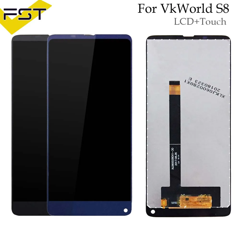 5 99 &quotчерный/синий для Vkworld S8 ЖК дисплей и кодирующий преобразователь сенсорного