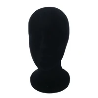hair accessory black cotton fabric mannequin head foam head anthropomorphic model for wig display