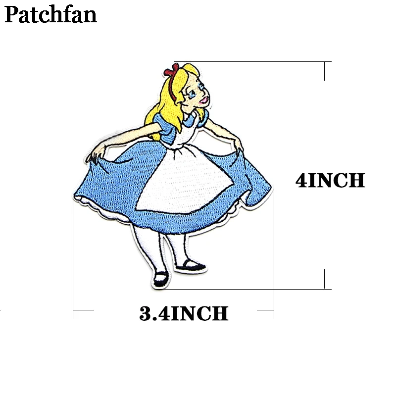 Patchfan Милая Аппликация нашивки Железный На para рубашка одежда вышитый Стикер одежда с героями мультфильмов платье значок A2104
