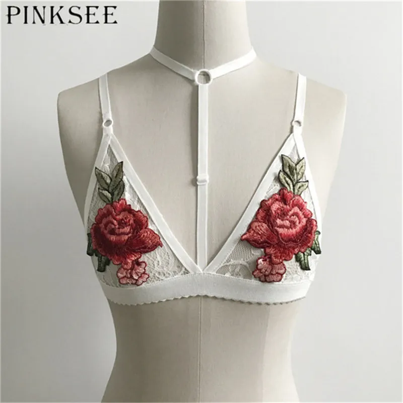 PINKSEE сексуальное нижнее белье для тела эластичный бюстгальтер ожерелье бикини