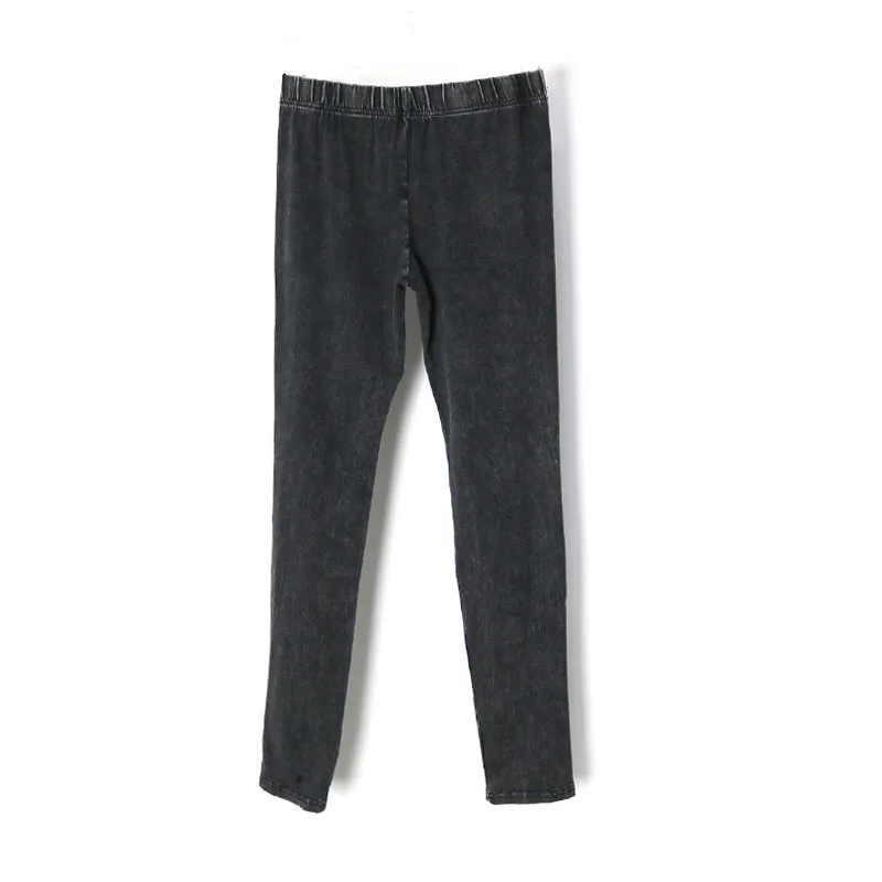 Spring Elastic Waist Women Summer Female High Streetwear Trouser Skinny Cotton Vintage Spliced Plus Size Pencil Pants | Женская одежда